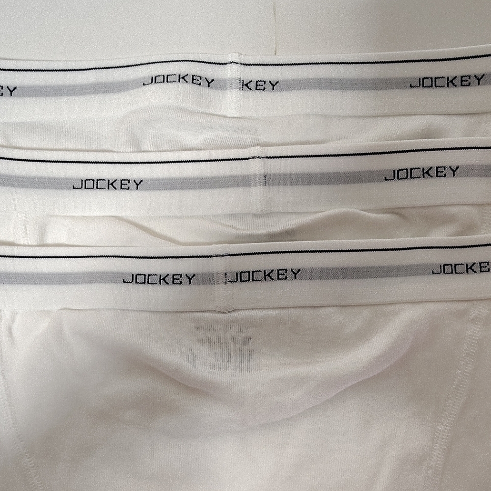 New Jockey Men's Classic White Boxer Briefs 3-Pairs  Sz 32-34 - Picture 6 of 9